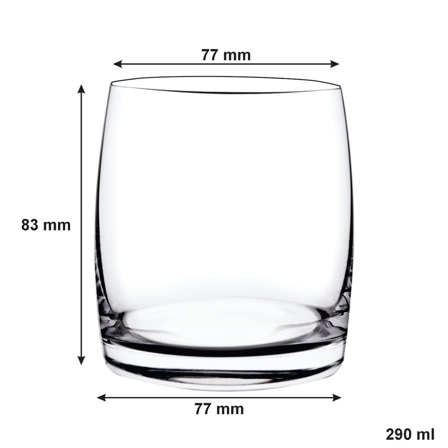 Consol Signature Tumbler Glass 290ml Set Of 4