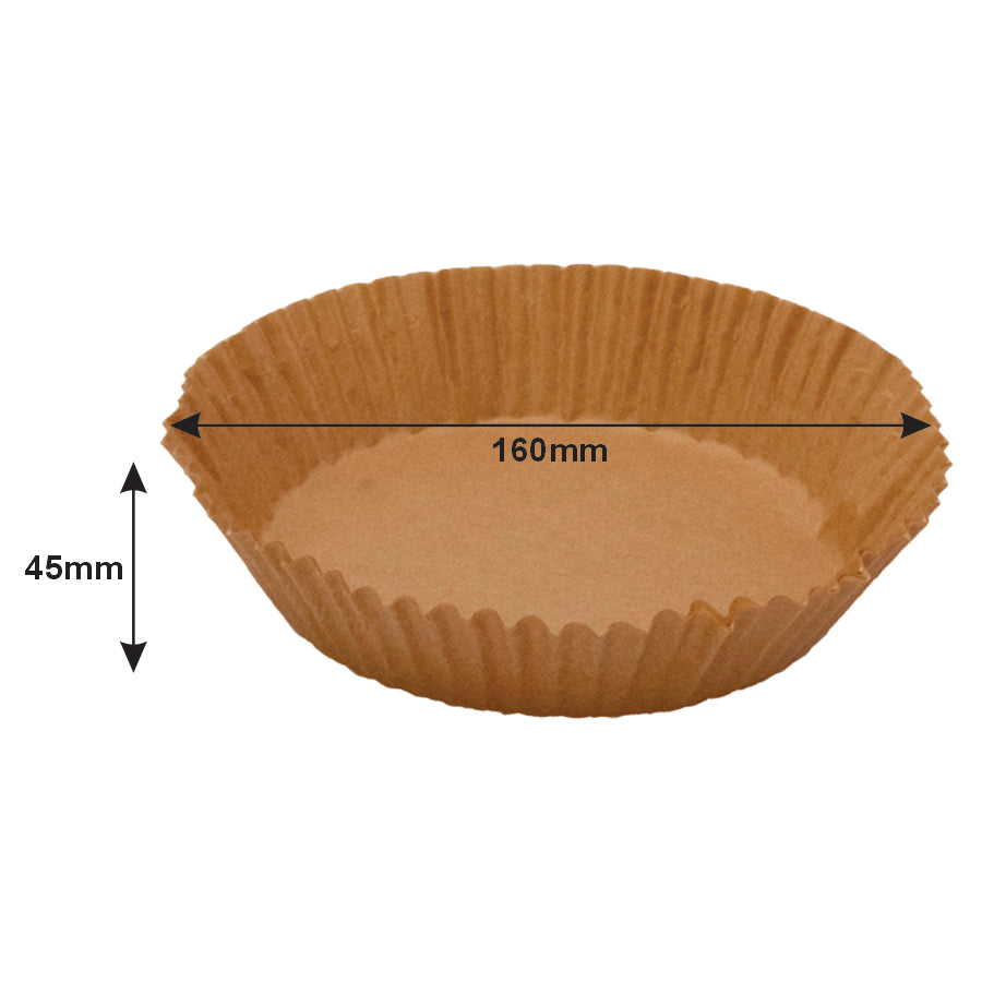 Regent Air Fryer Round Parchment Paper Liners In Pvc Box 50 Piece (160MMDiameterX45MM)