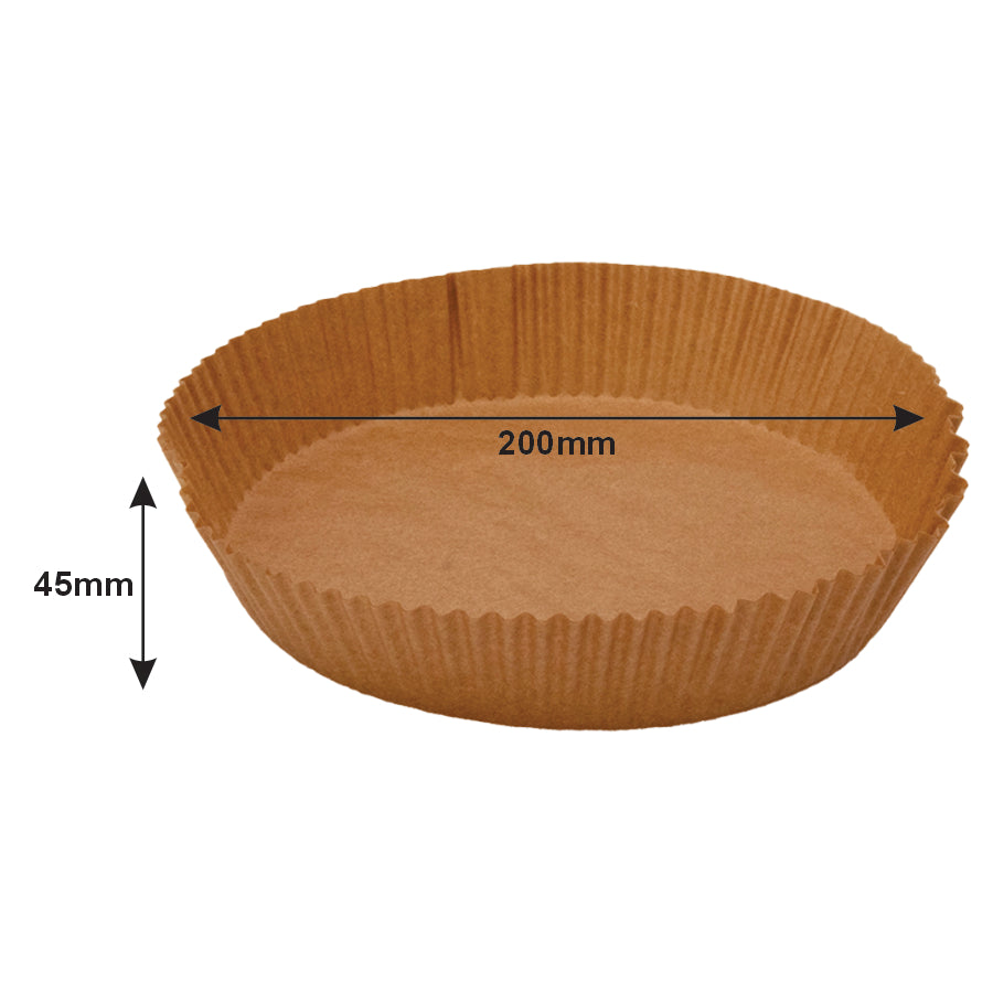 Regent Air Fryer Round Parchment Paper Liners In Pvc Box 50 Piece (200M DiameterX45MM)