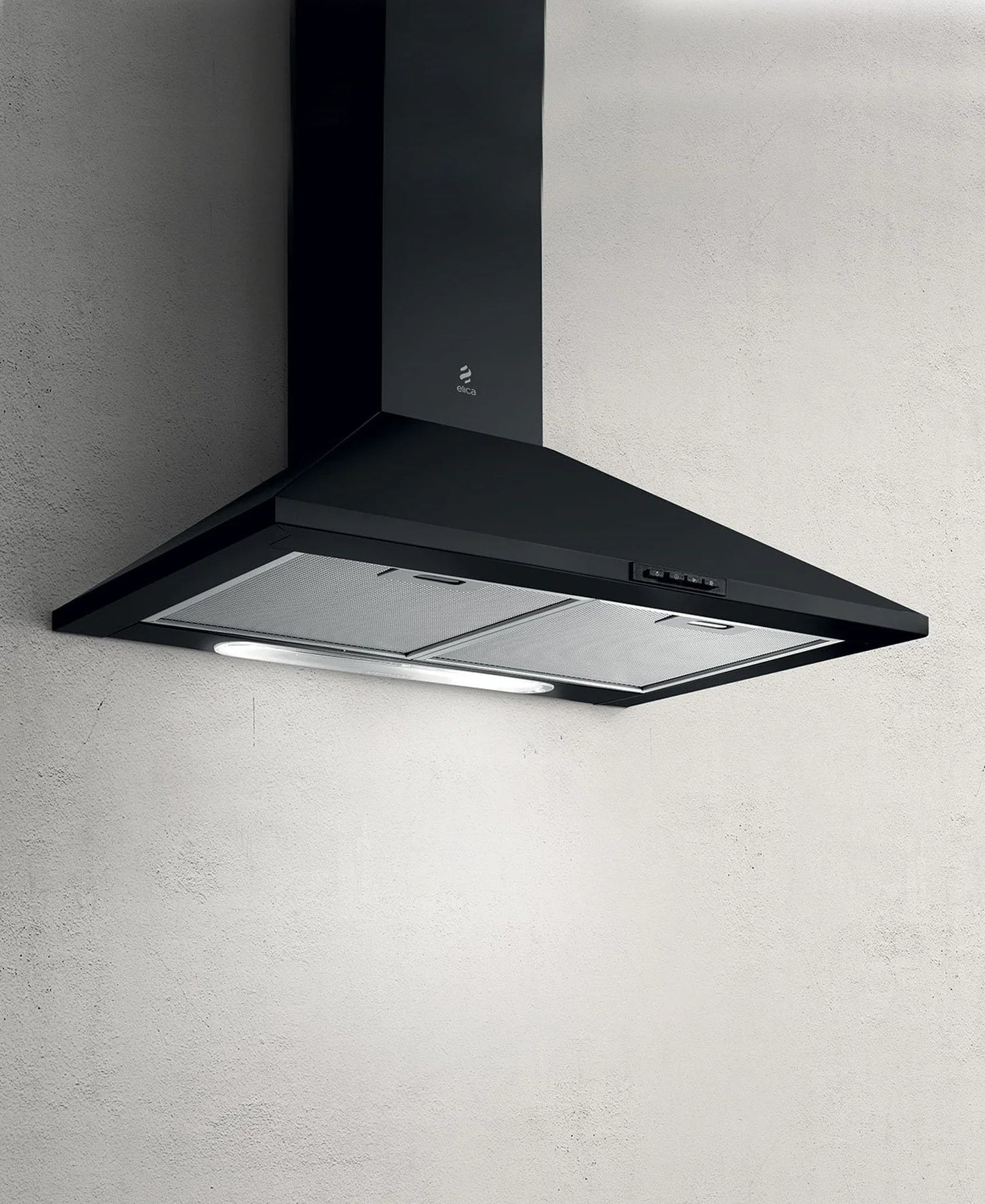 Elica Missy 60cm Pyramid Style Chimmey Hood - Black