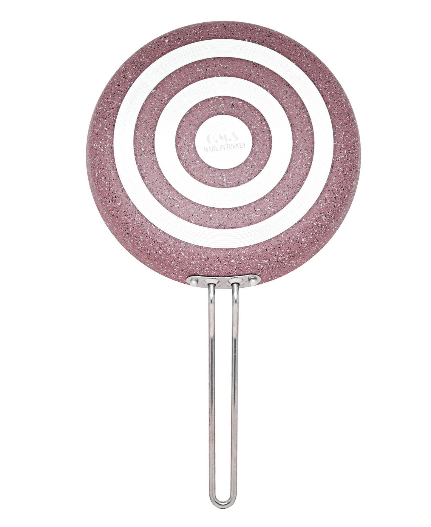 OMS Granite 24cm Crepe Pan - Pink