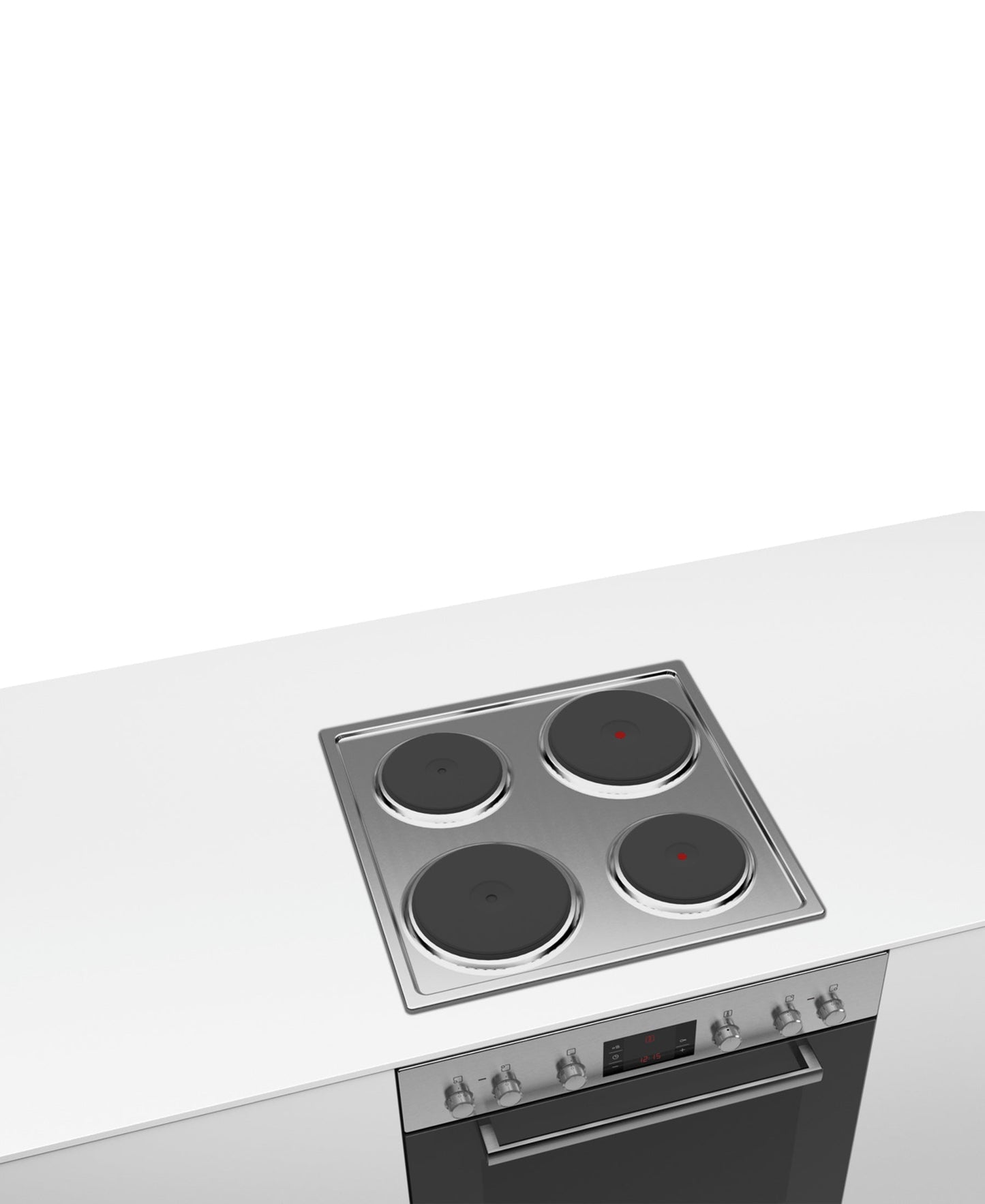 Bosch Serie | 4 Sealed plate, oven control60 cm - Stainless steel