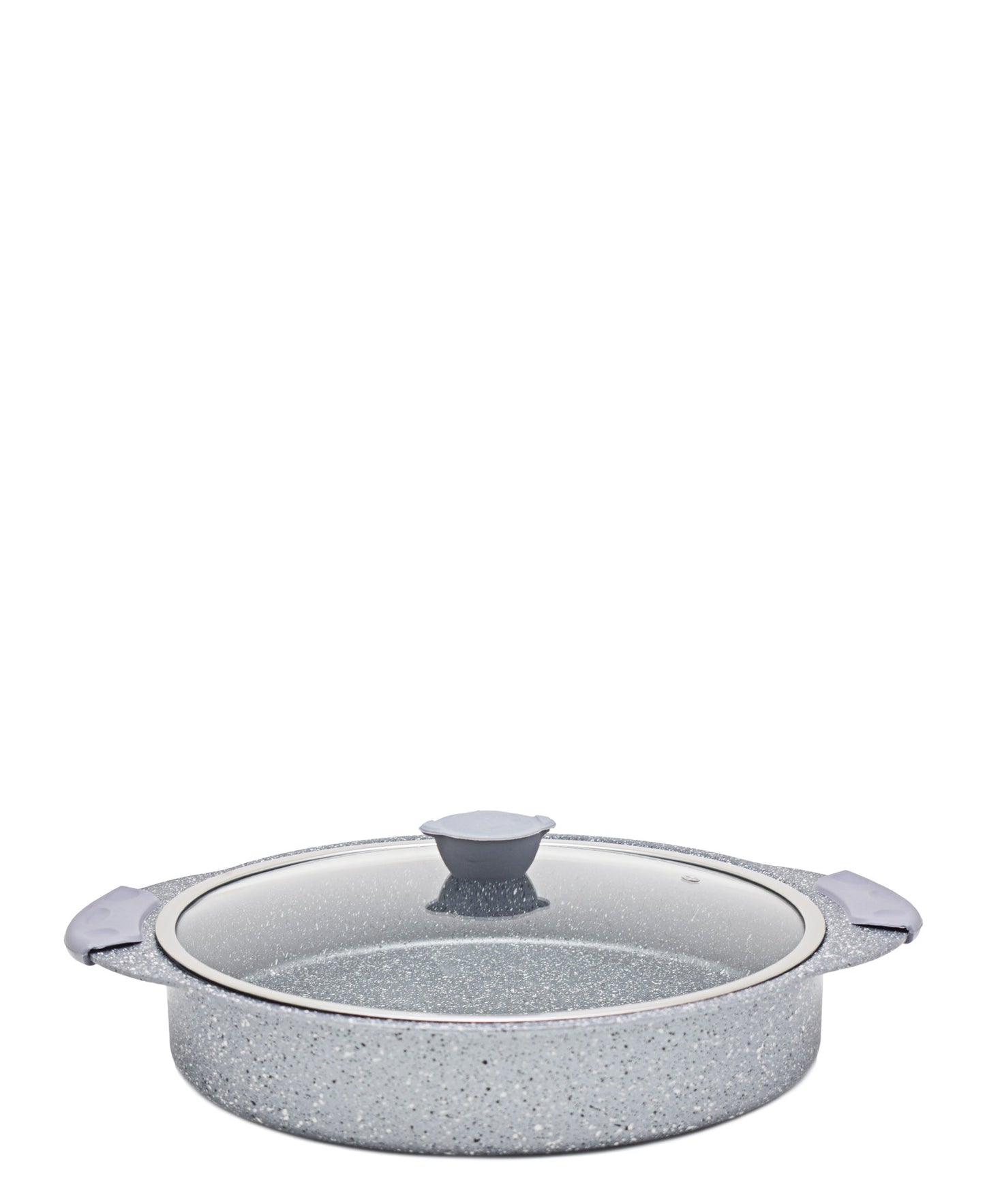 OMS Granite Non-Stick Multi Functional Oven Tray & Low Casserole 32cm - Grey