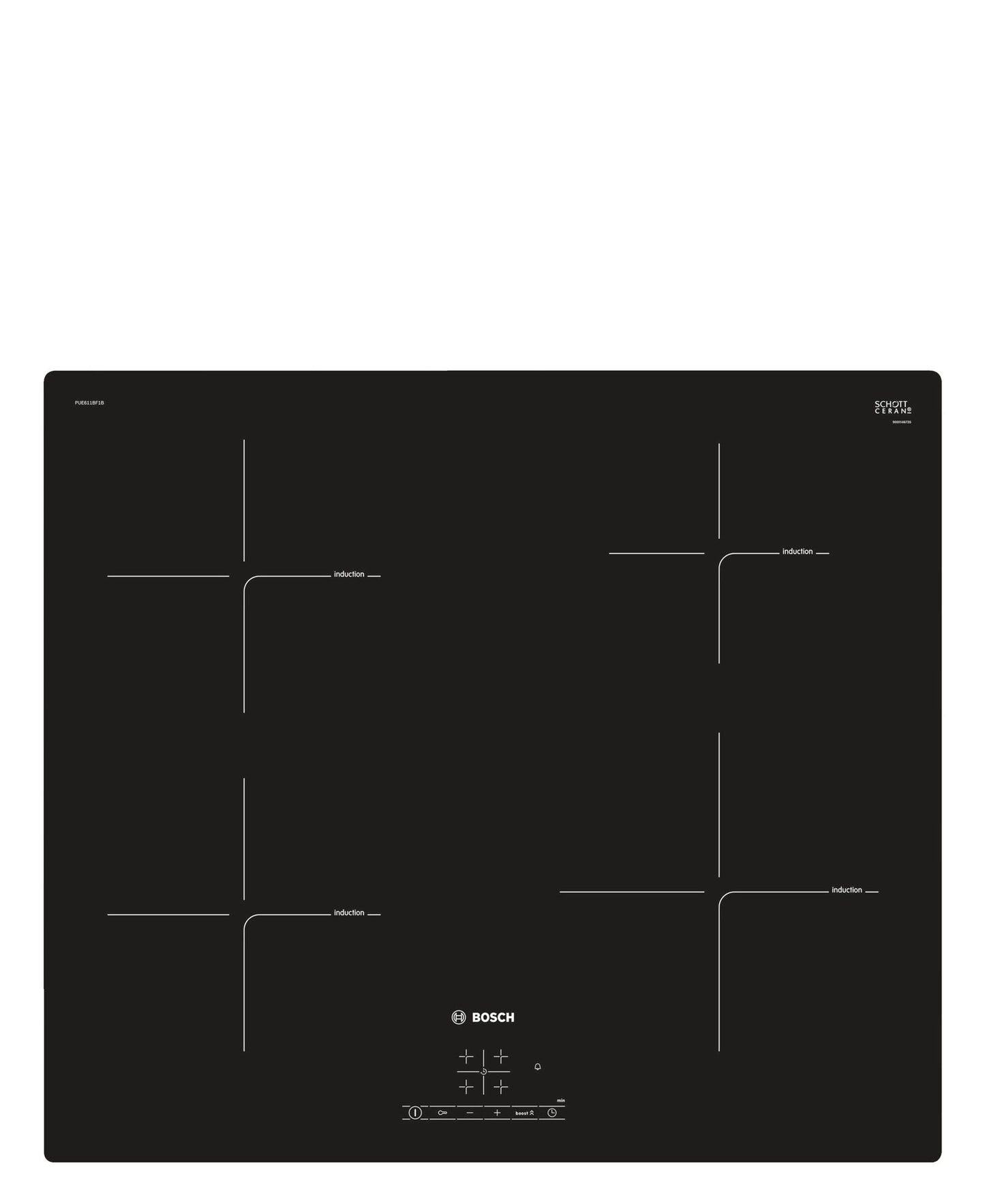Bosch Serie | 4 Induction hob 60 cm - Black