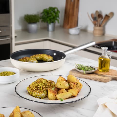 Smeg 24cm Frying Pan Cream CKFF2401CRM