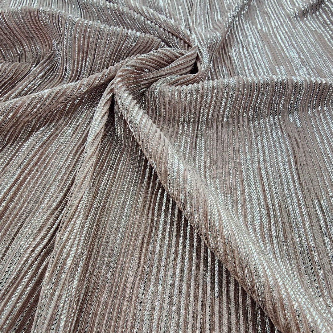 Pleated Foil Opal Fabric 150cm