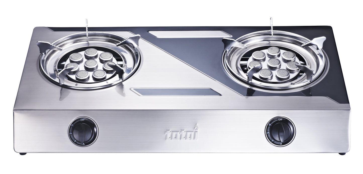 Totai Gas Burner Table Top 2BNR - Silver