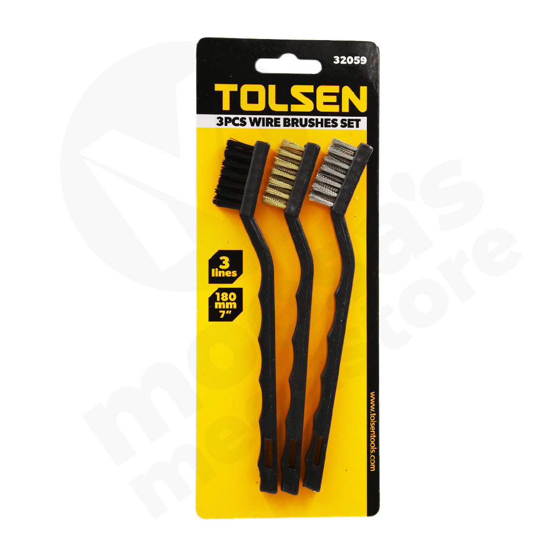 Wire Brush Set 3Pc Tolsen