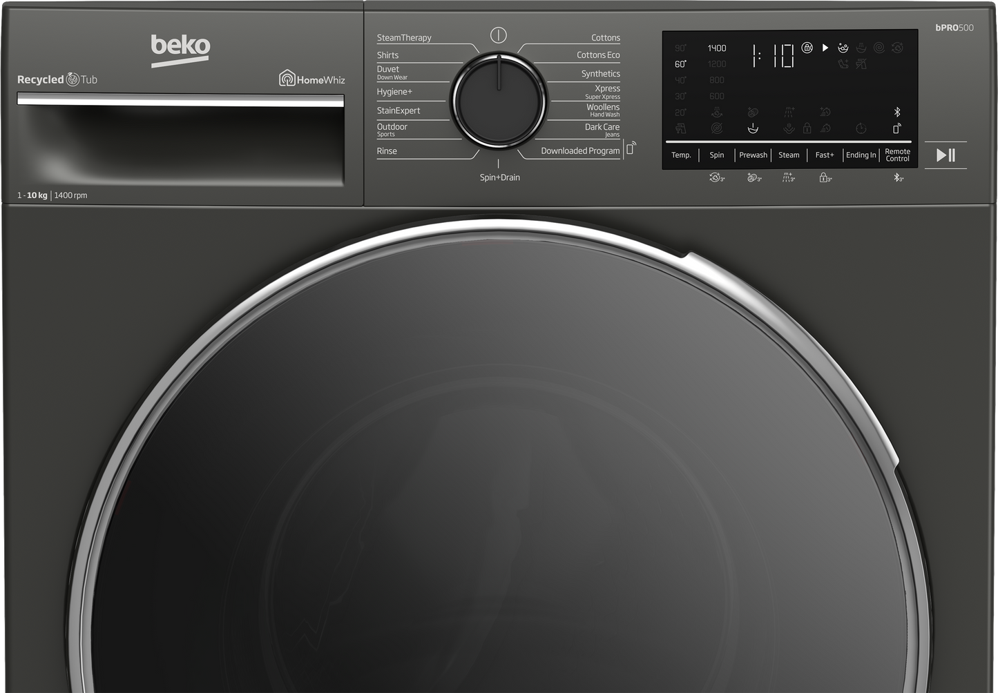 Beko 10kg Washing machine Grey Front Loader BAW201