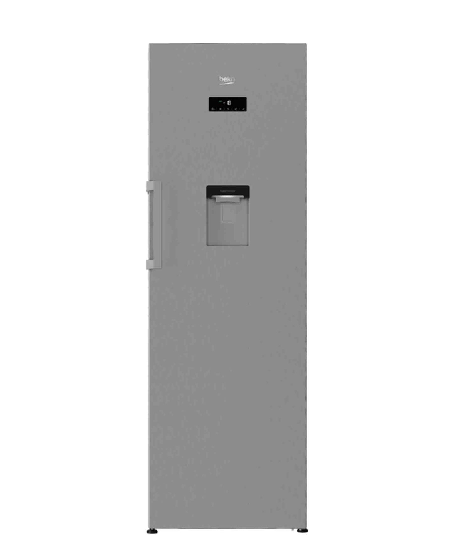 Beko Upright Fridge With Water Dispenser Full No Frost - Metallic