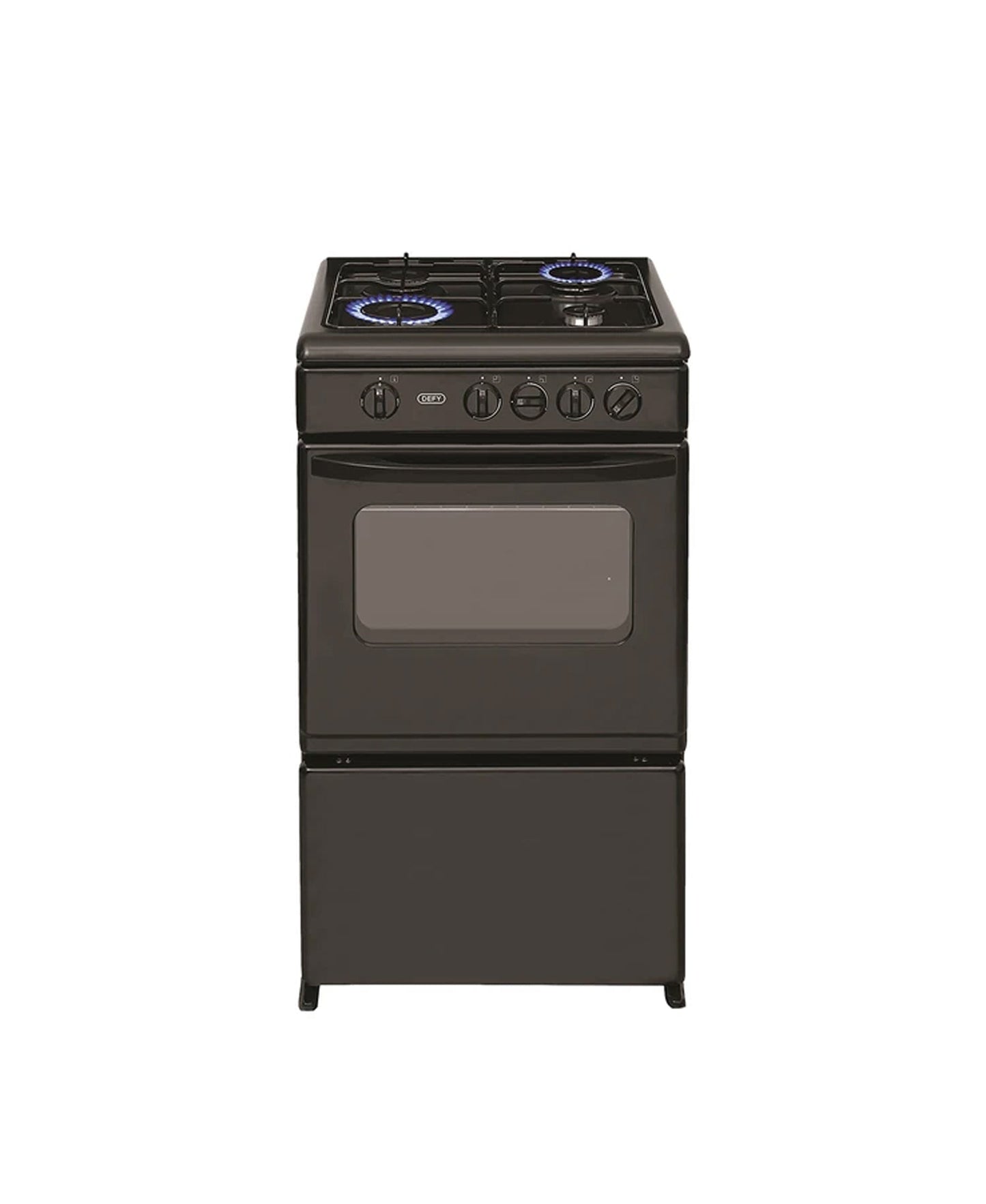 Defy 4 Burner Gas Stove Black