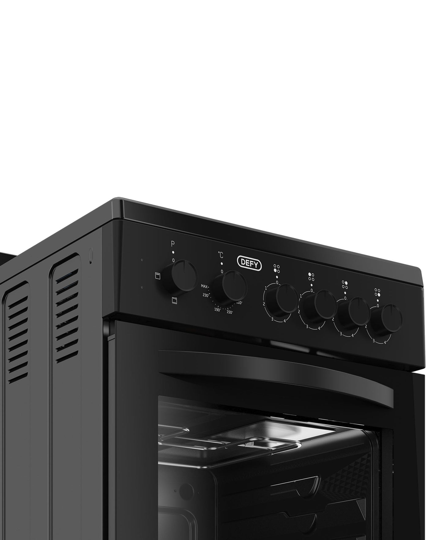 Defy 4 Plate Compact Stove Black FC - DSS554