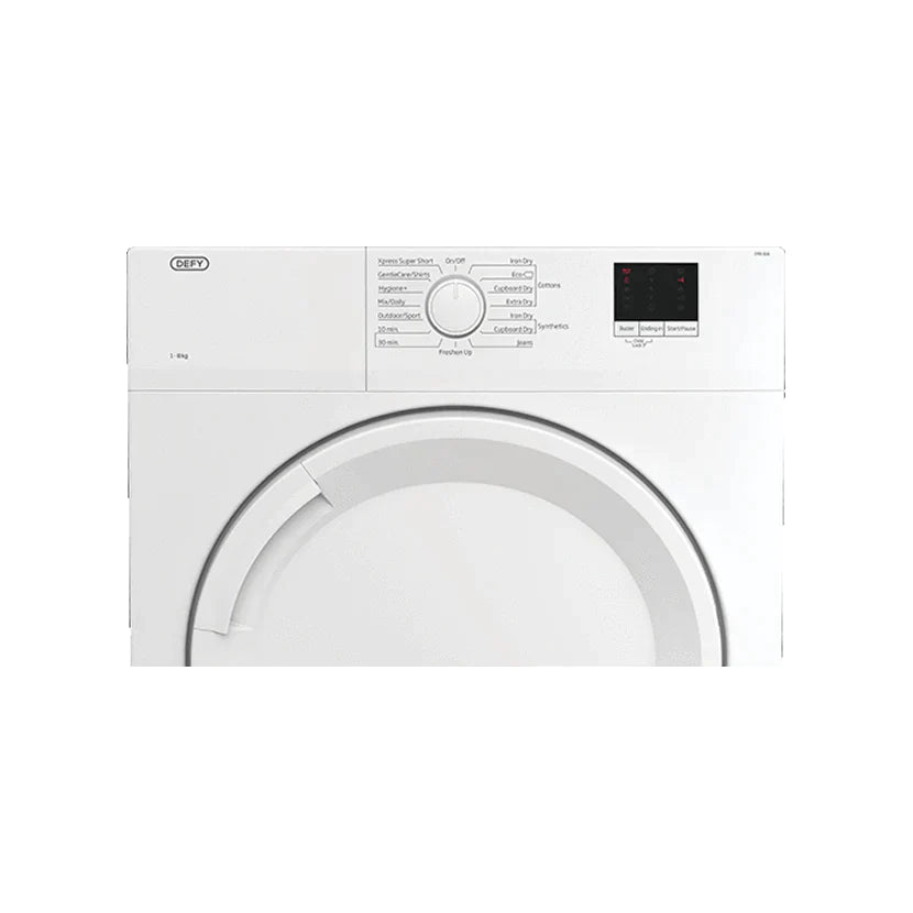 Defy 8Kg Air Vented Dryer - White