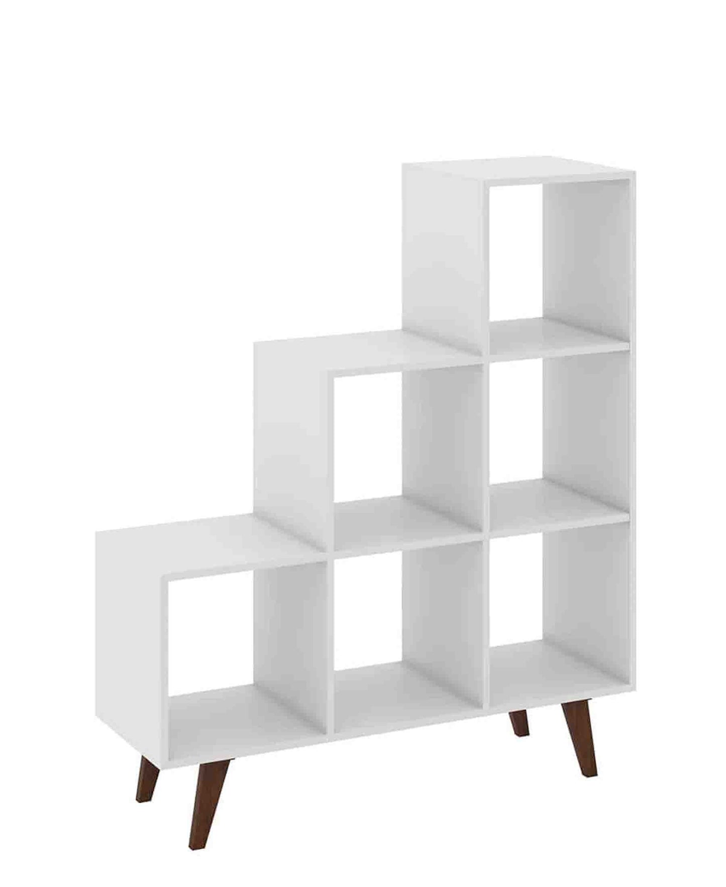 Modern Brazillian 6 Niche Shelf β White