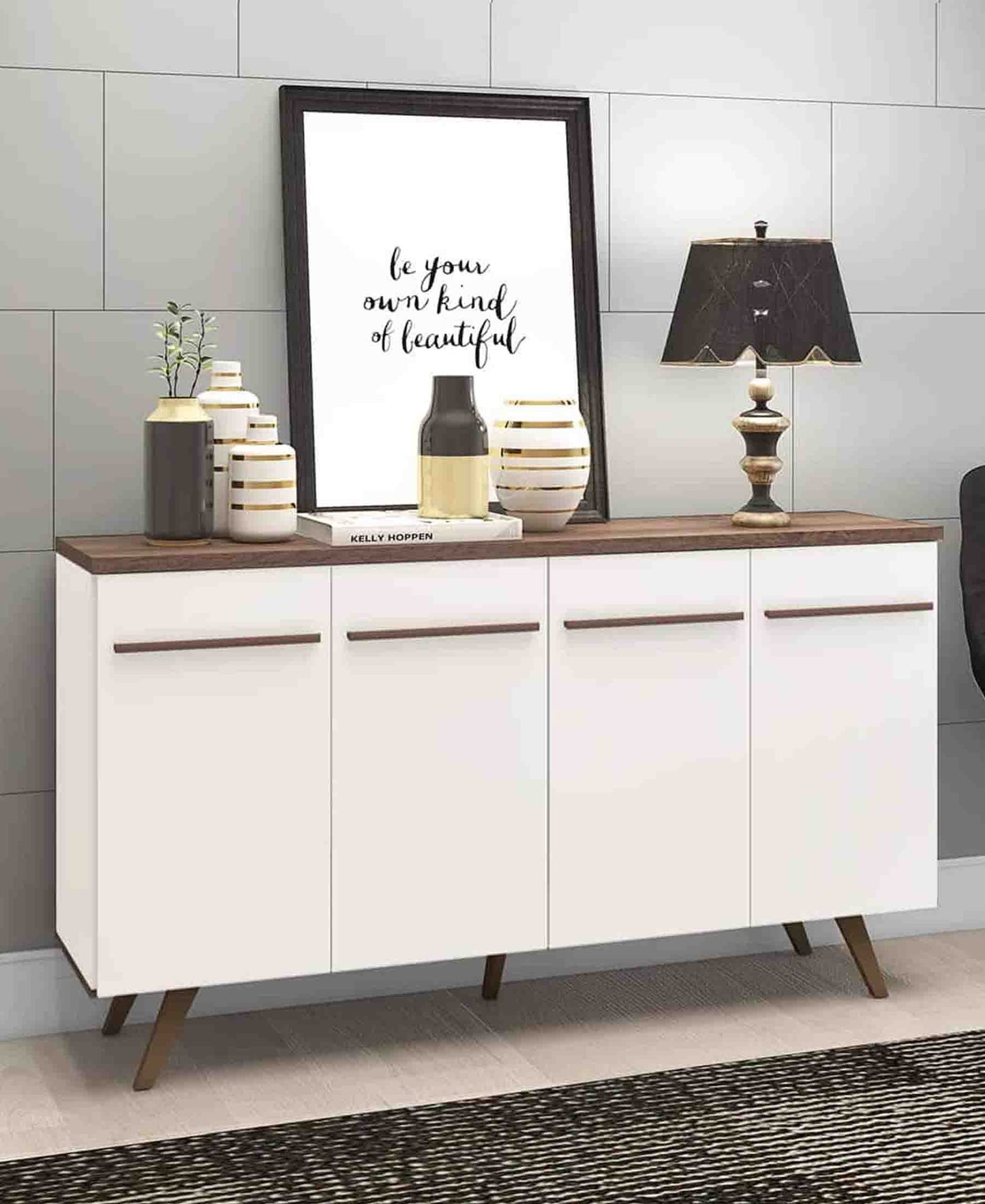 Modern Brazillian Side Table β White