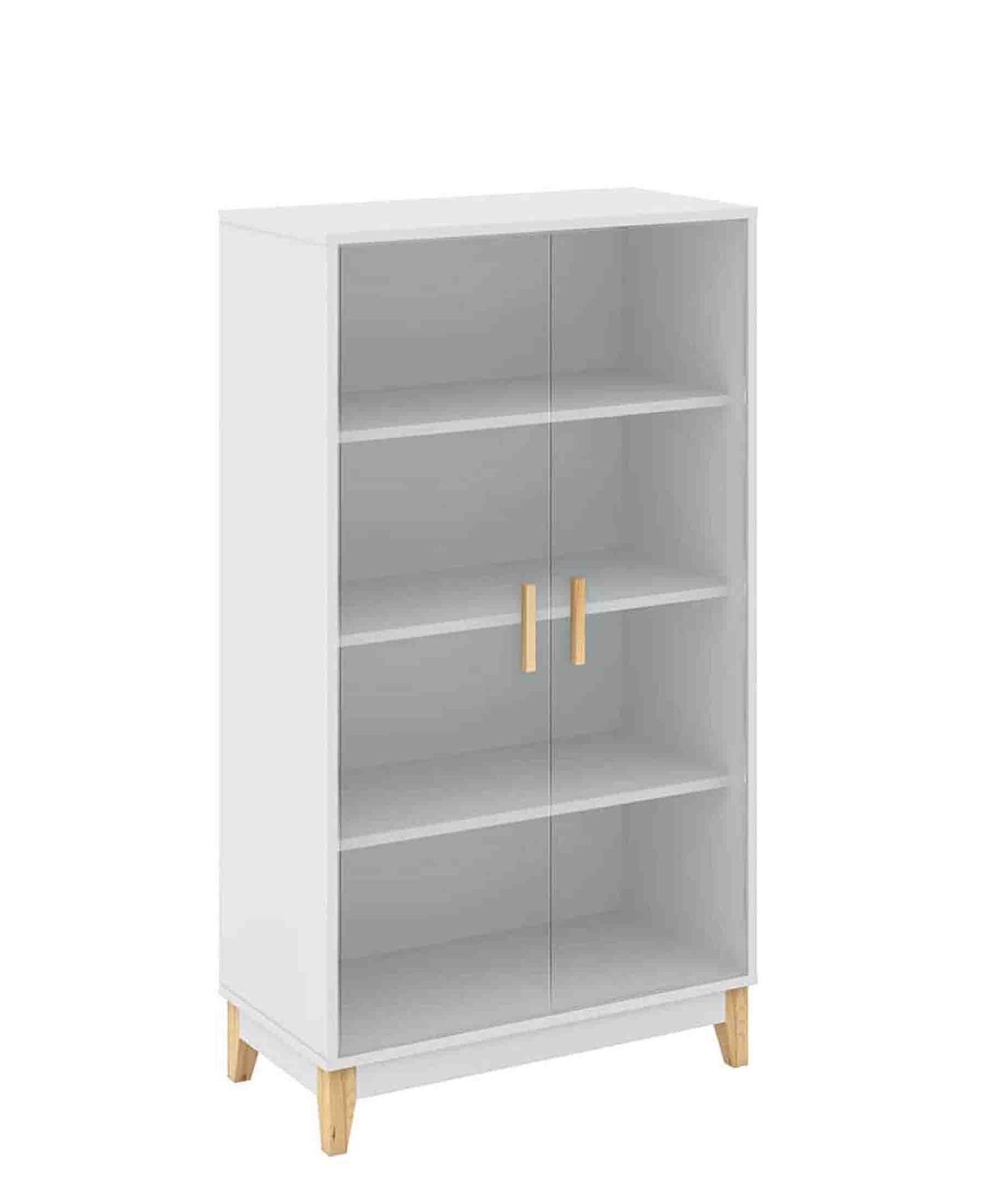 Modern Glass Door Brazillian Cabinet – Available In 2 Colours