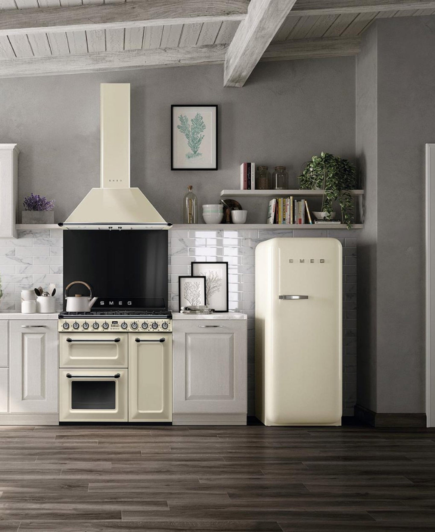 Smeg Retro Refrigerator - Cream