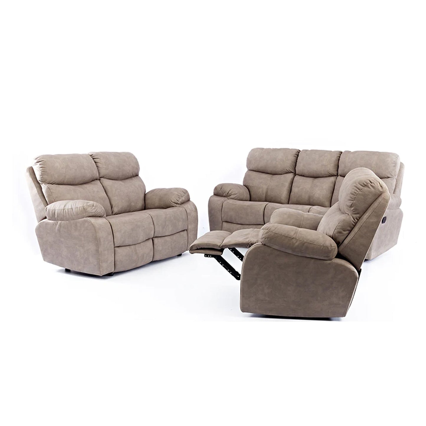 Grafton Everest 4 Piece Nevada 2 Action Corner Sofa Set Brown