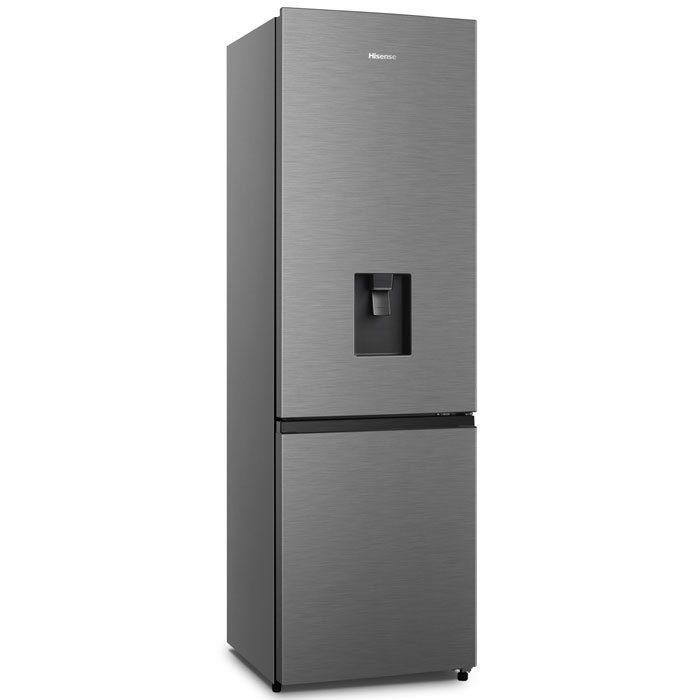 Hisense H370WD Metallic Water Dispenser Combi Fridge