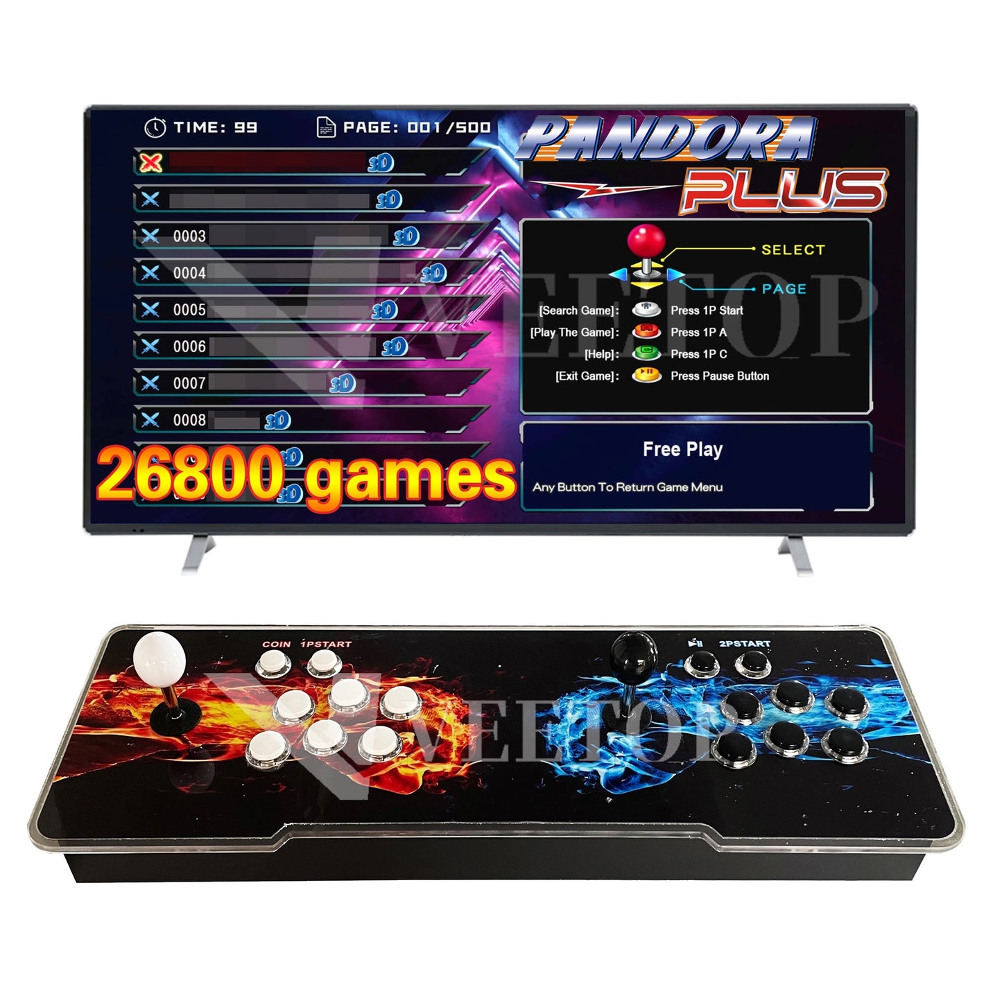 Pandora Arcade Games Console