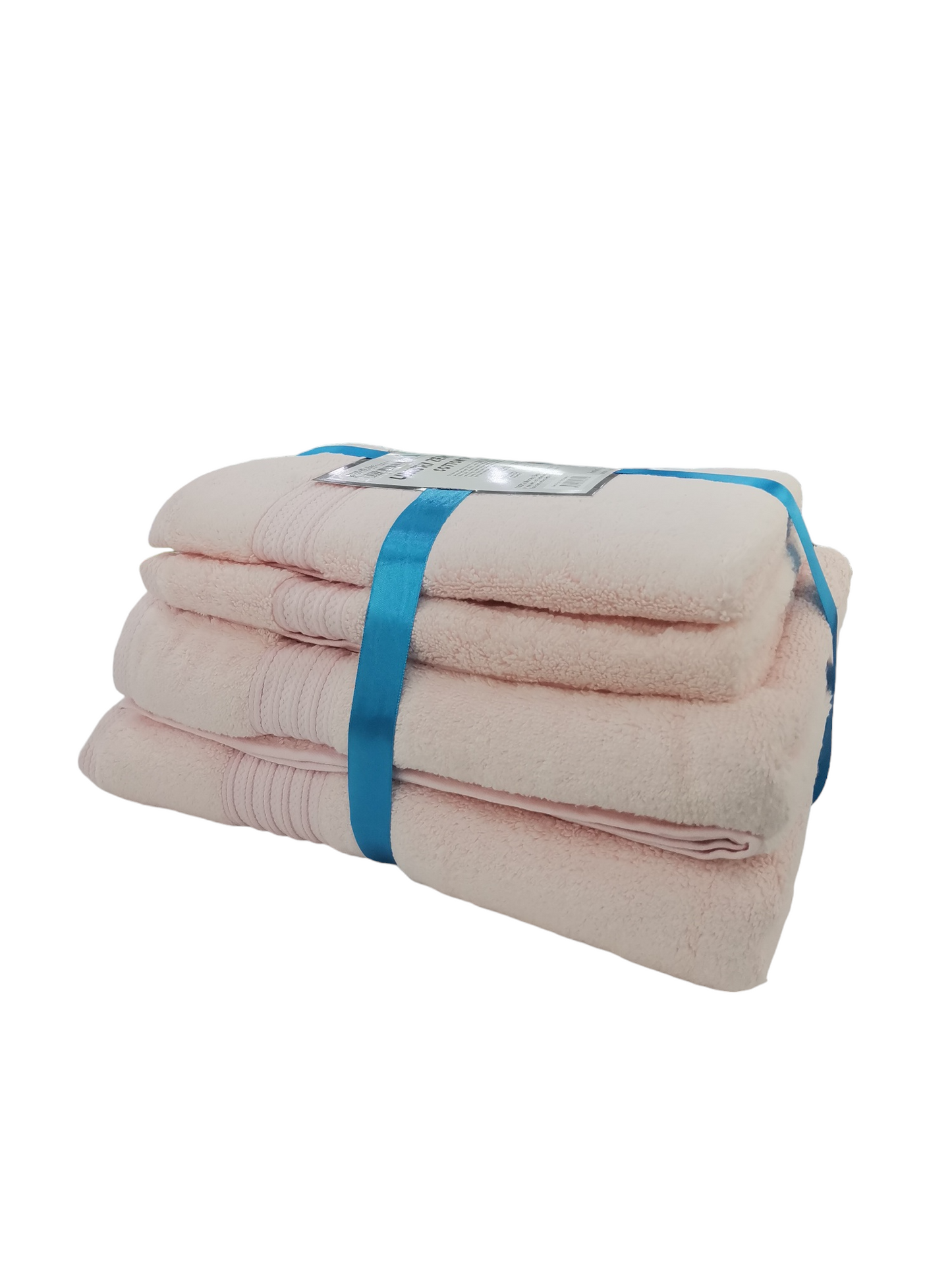Luxury Zero Twist Cotton Towel 4 Piece Pink