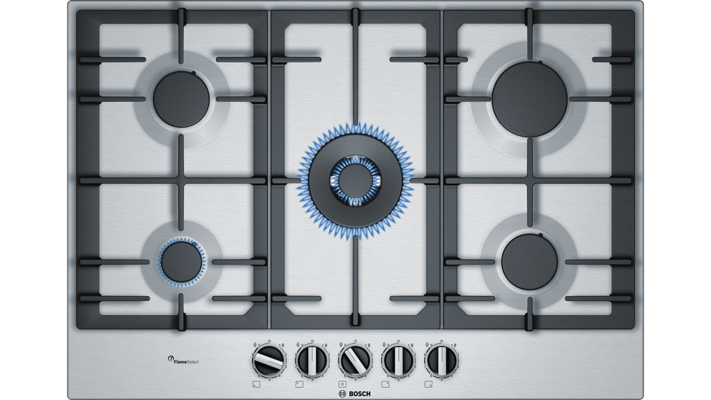 Bosch PCQ7A5B90Z Gas Hob75 cm Stainless steel