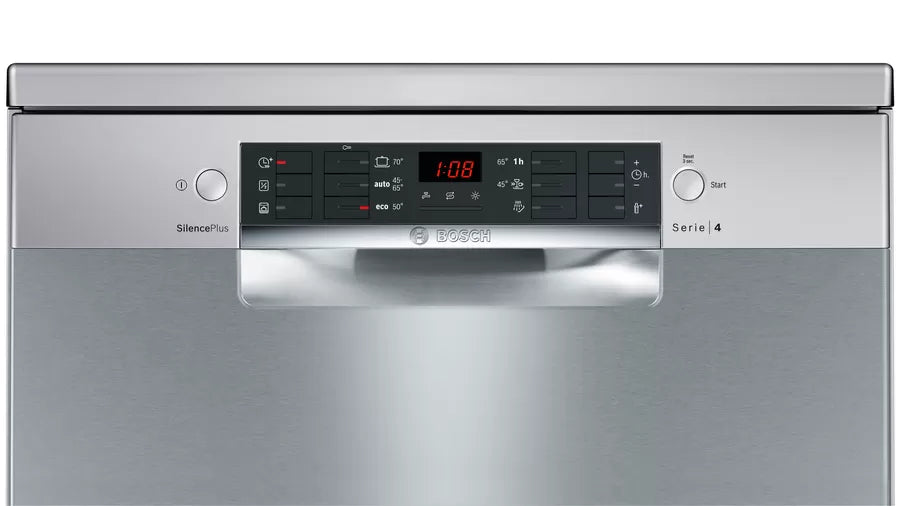 Bosch 13 Plate Series 4 Freestanding Dishwasher 60 cm Silver-inox