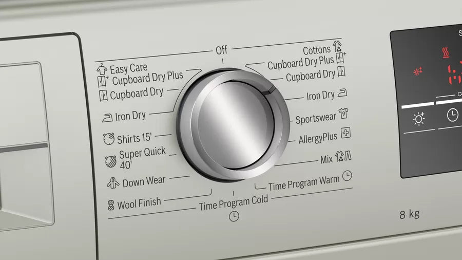 Bosch Condenser Tumble Dryer 8 kg Silver Inox - WTM8327SZA