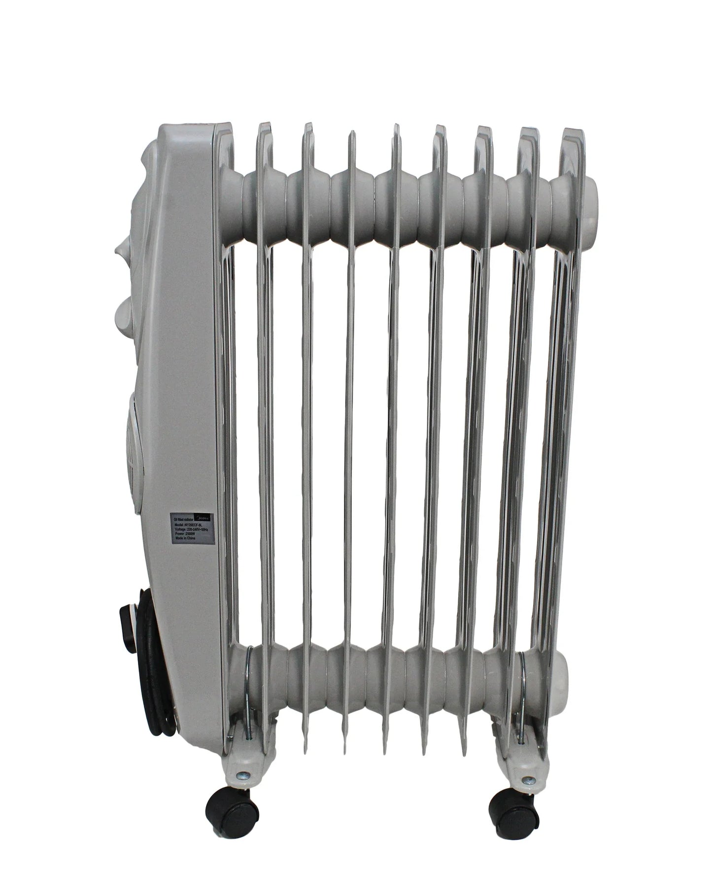 Midea Fan Assist 9 Fin Oil Heater - White