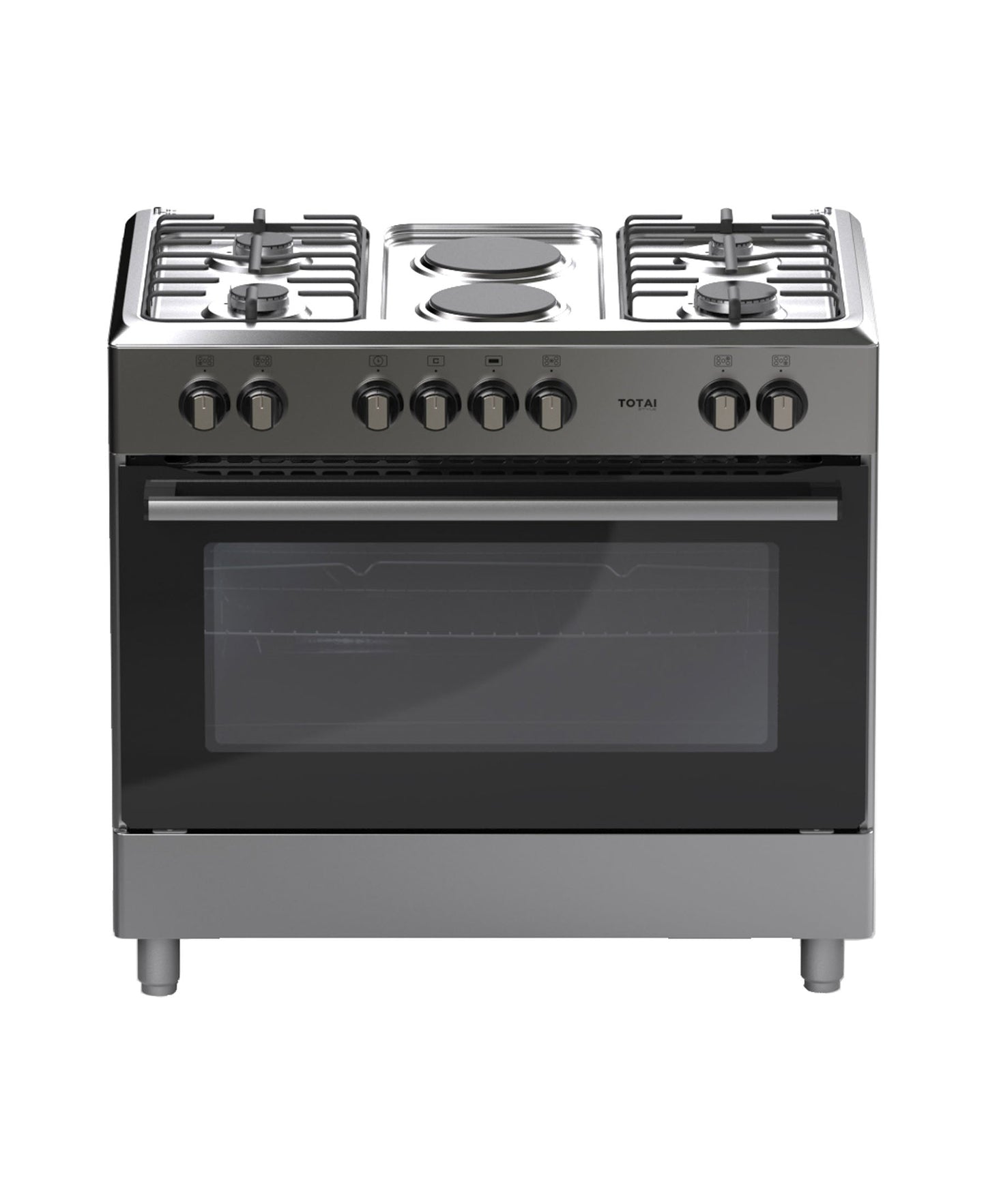 TOTAI STYLE 90CM 4 BURNER + 2 ELECTRIC PLATES WITH ELECTRIC OVEN-03/T900GE
