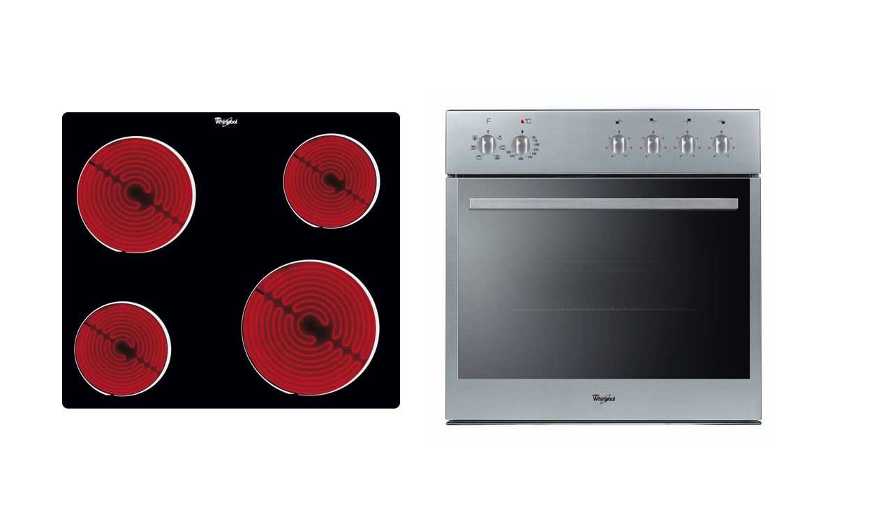 Whirlpool 60cm Oven & Hob Combo – AKT109NE + AKP543IX