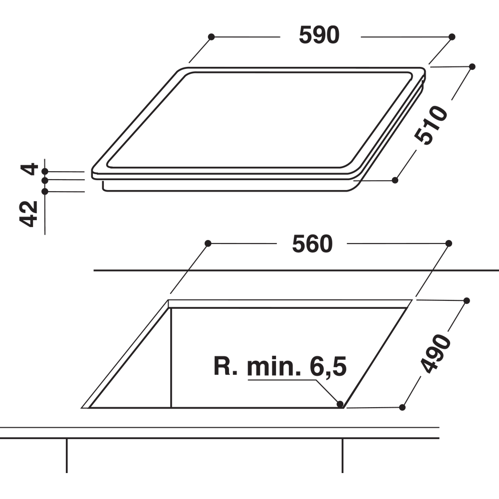 Whirlpool 60cm Touch Control Hob - AKT8210LX
