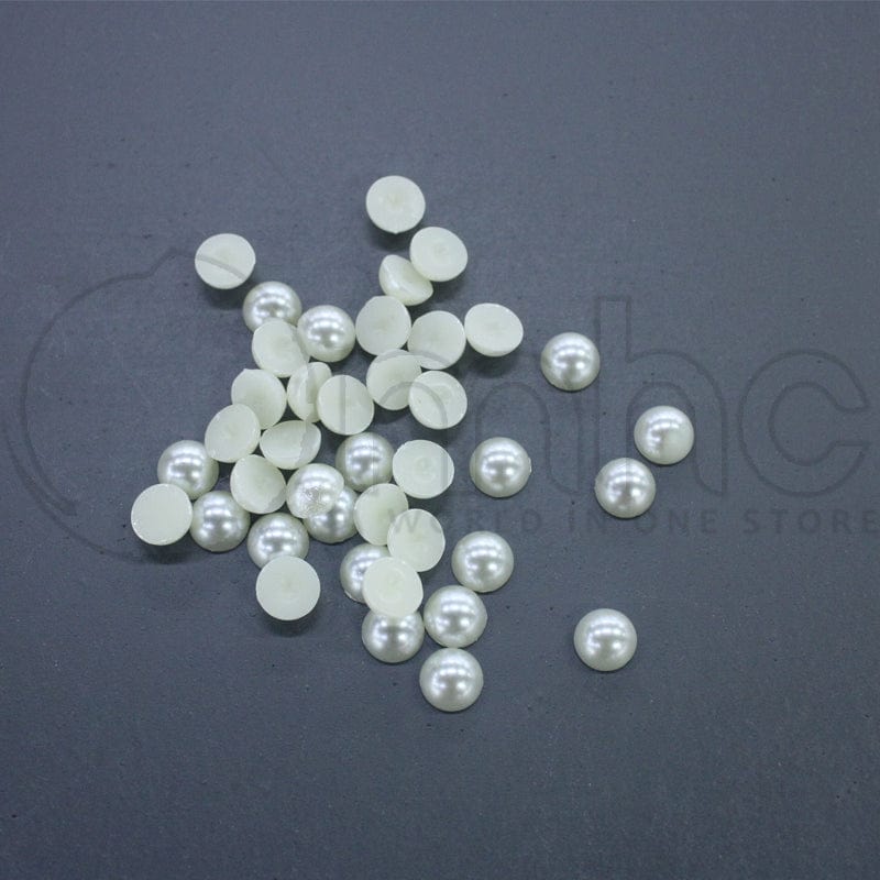 Half Pearl Beads Medium Shinny Cream