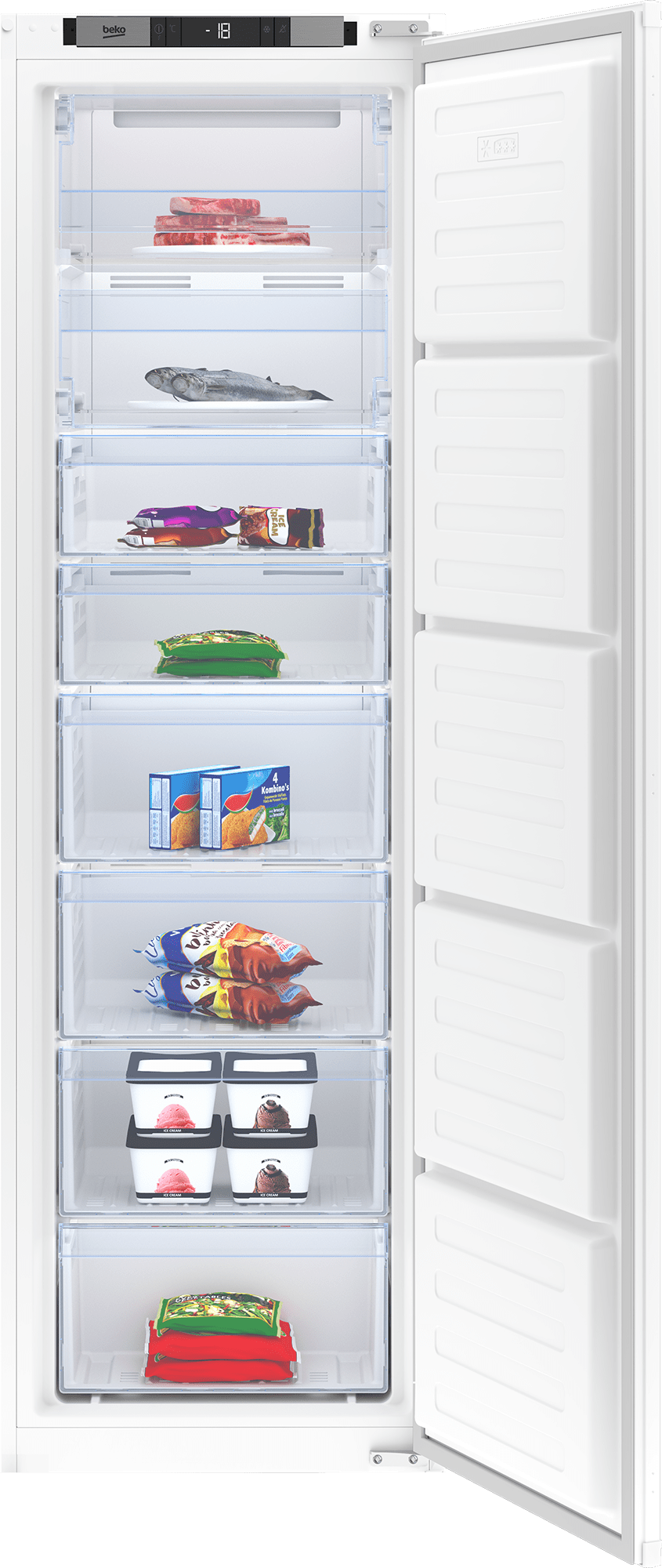 Beko 220Lt Integrated Freezer BFNA247E30FN