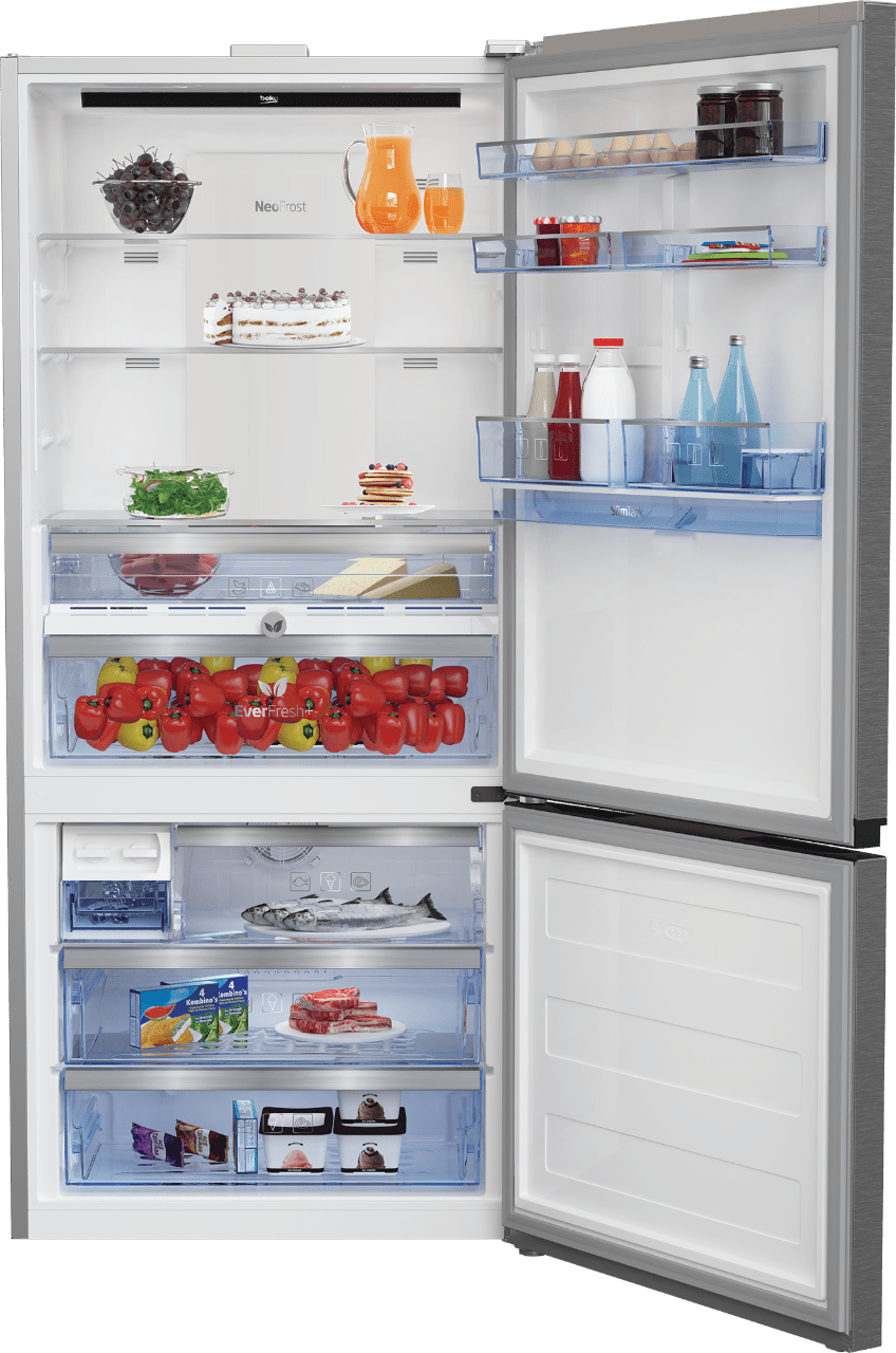 Beko 620L Silver Fridge RCNE720E20DZXP