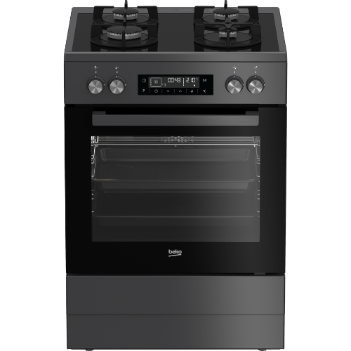 Beko 60cm Multifunction Gas On Glass Stove FVM81430DA