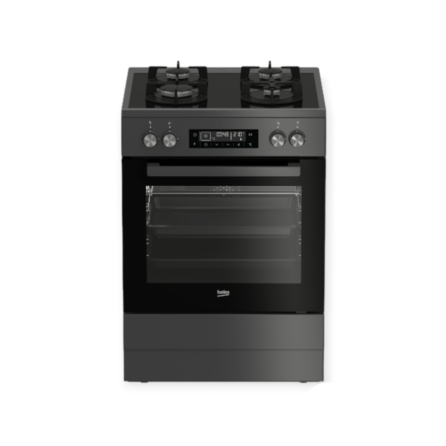 Beko 60cm Multifunction Gas On Glass Stove FVM81430DA