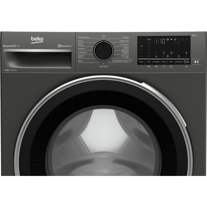 Beko 9kg Grey Front Loader Washing Machine - BAW202