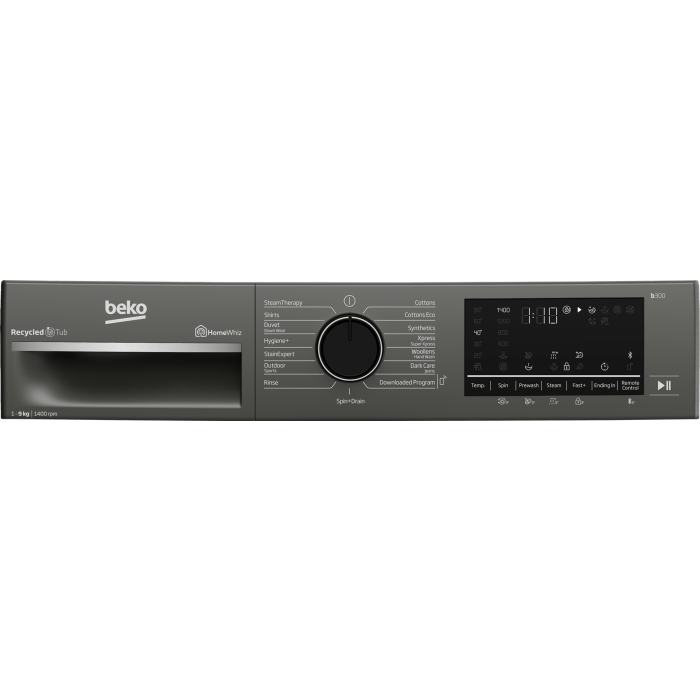 Beko 9kg Grey Front Loader Washing Machine - BAW202