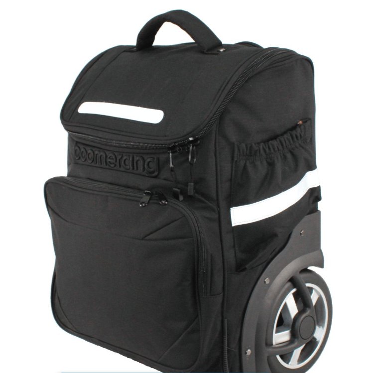 Boomerang Big Wheel Ripstop Polyester Xxl Trolley Bag s-535 Black