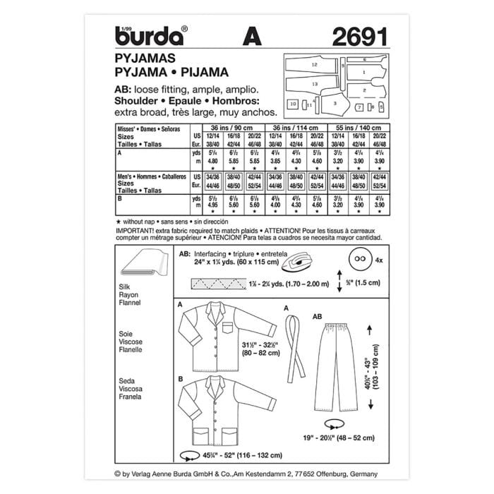 Burda Pattern 2691