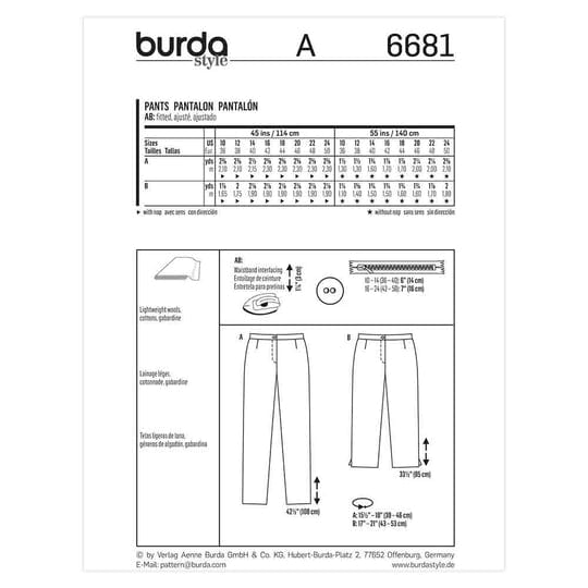 Burda Pattern 6681