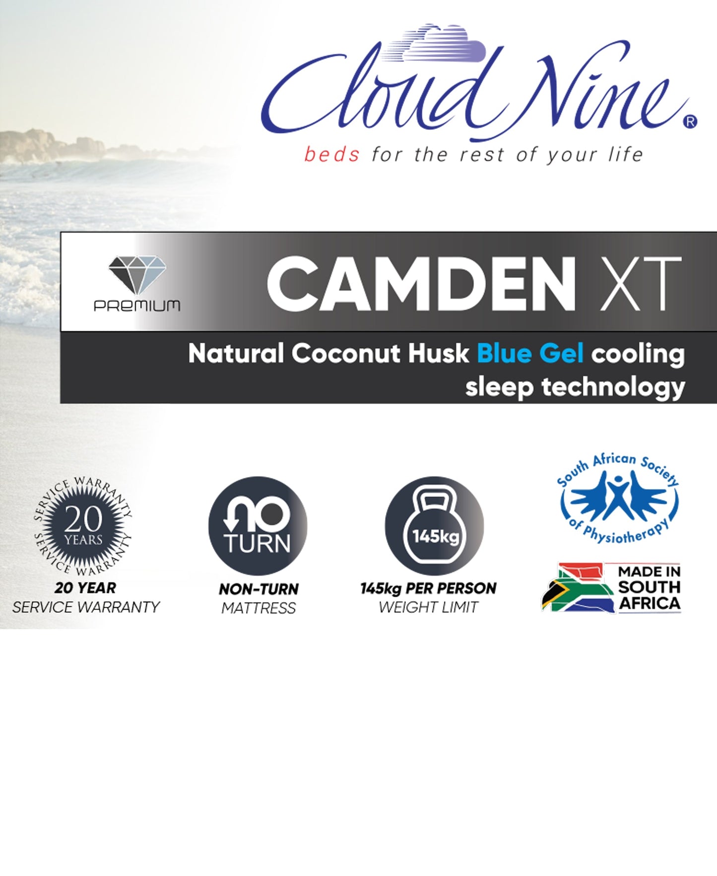 Cloud Nine Camden XT Bed