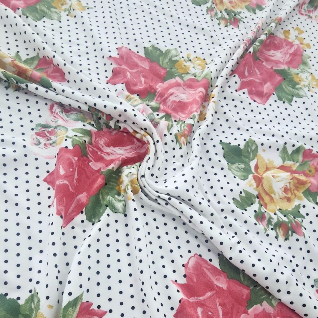 Printed Floral Dty Brushed Fabric 150cm