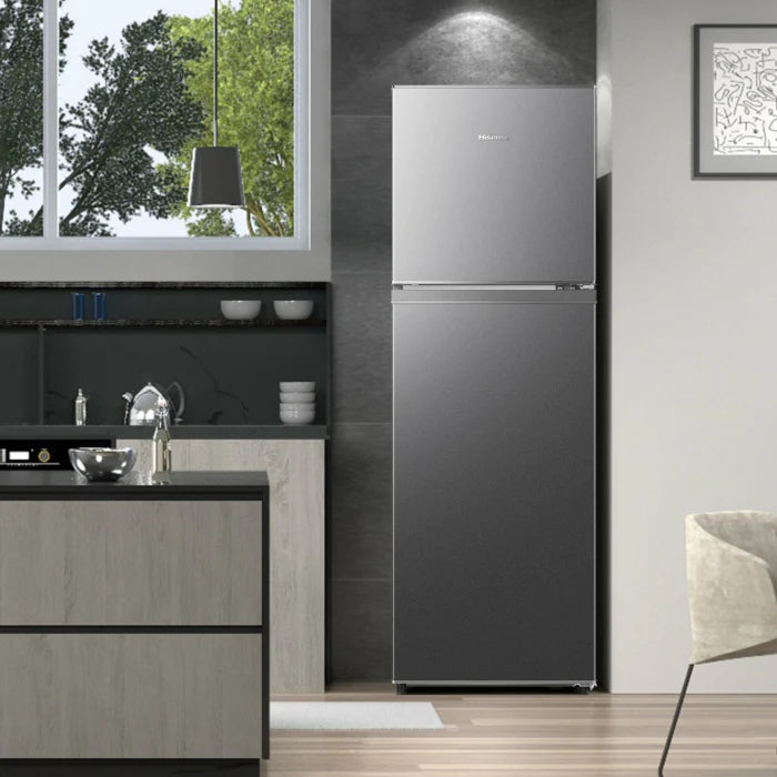 Hisense H225 Metallic Combi Fridge