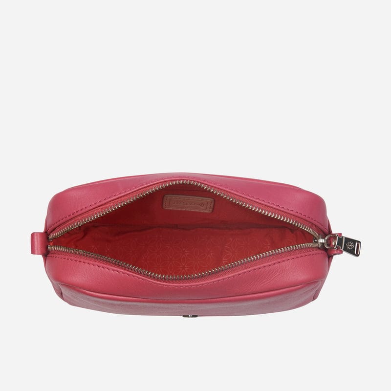 Jekyll & Hide Slim Ladies Leather Crossbody Flamingo
