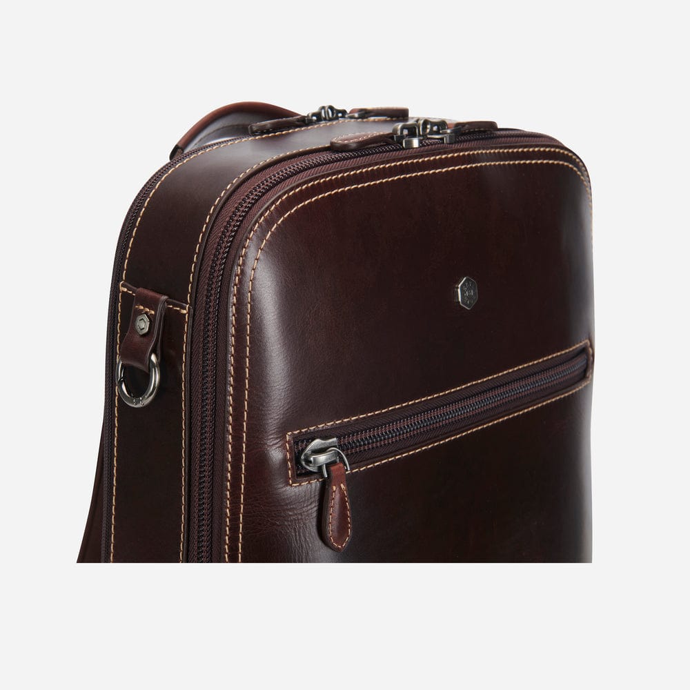 Jekyll & Hide Ofxord Double Compartment 15'' Laptop Backpack Tobacco