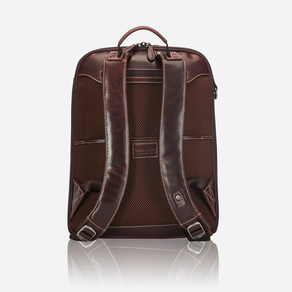 Jekyll & Hide Ofxord Double Compartment 15'' Laptop Backpack Tobacco