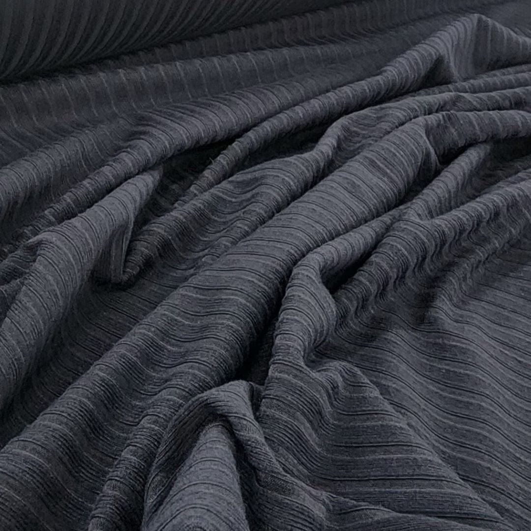 Dty Brushed 4X2 Rib Fabric 150cm Navy