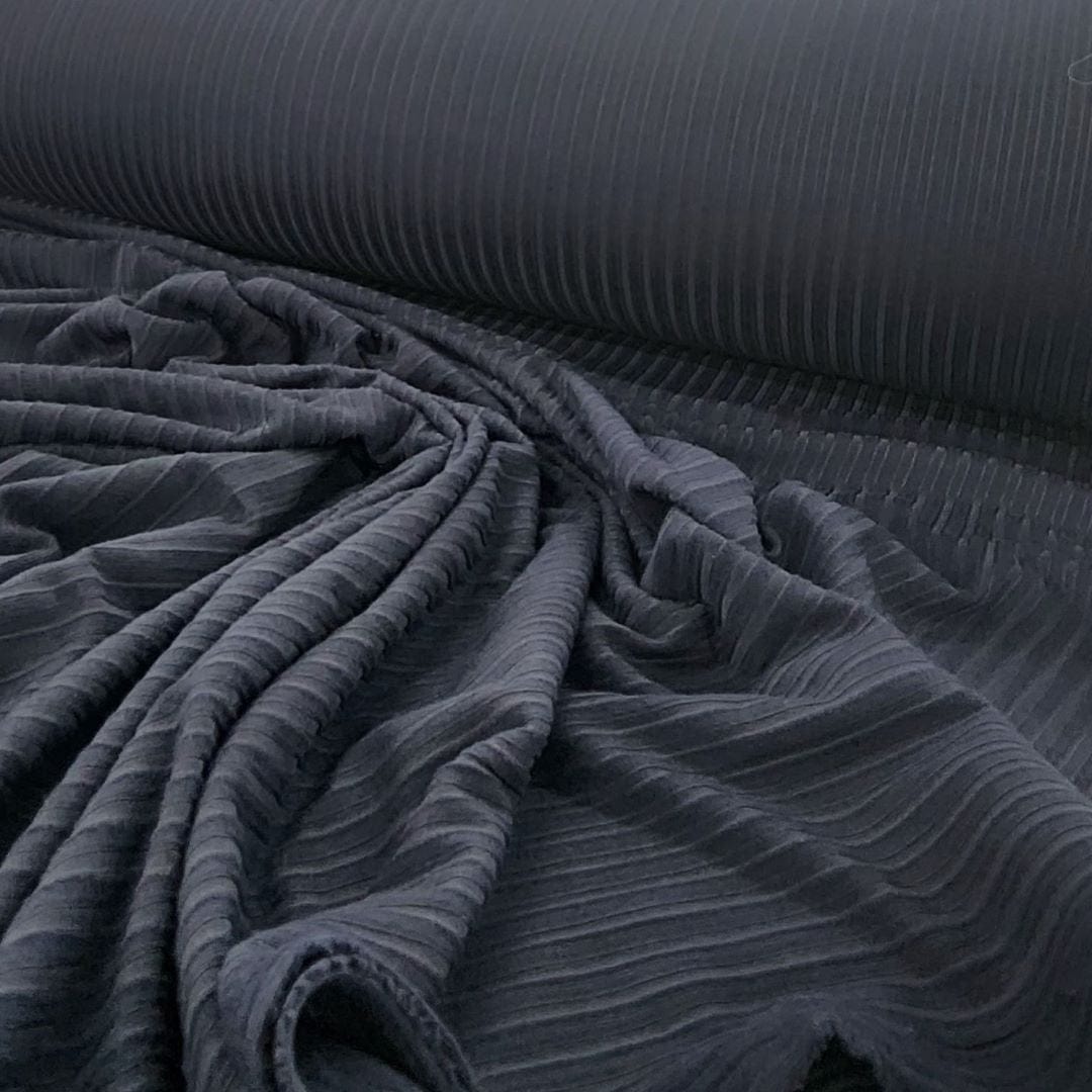 Dty Brushed 4X2 Rib Fabric 150cm Navy